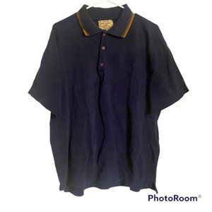 Gym Tonic Vintage Navy Cotton Polo‎ Men’s XL